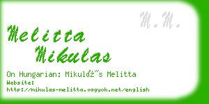 melitta mikulas business card